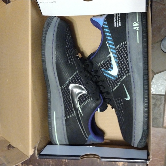 Nike Air Force 1. 07 LV8 black cool gray. Size 9 - Picture 7 of 8